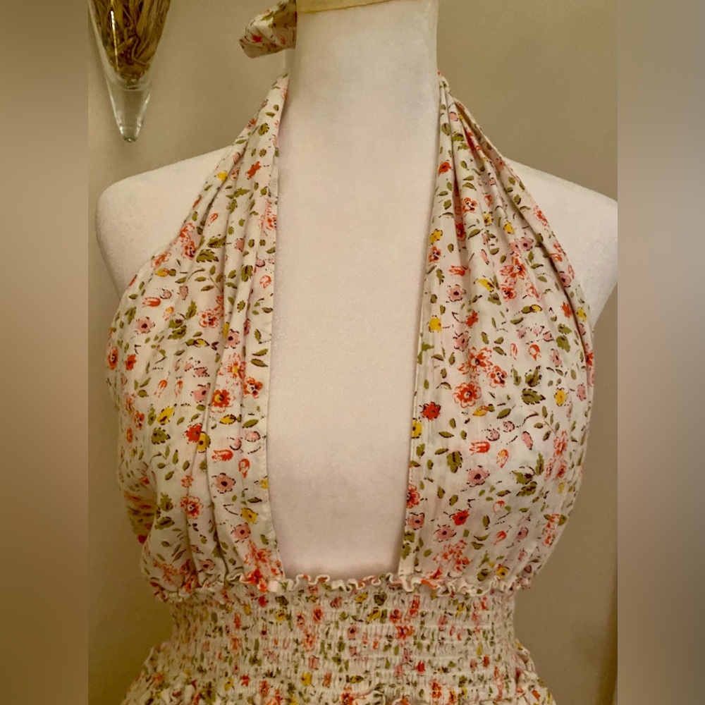 Aerie Floral Halter Dress 🌸